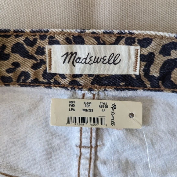 NWT | Madewell Leopard Print Denim Mini Skirt | Size 32 - Picture 7 of 7